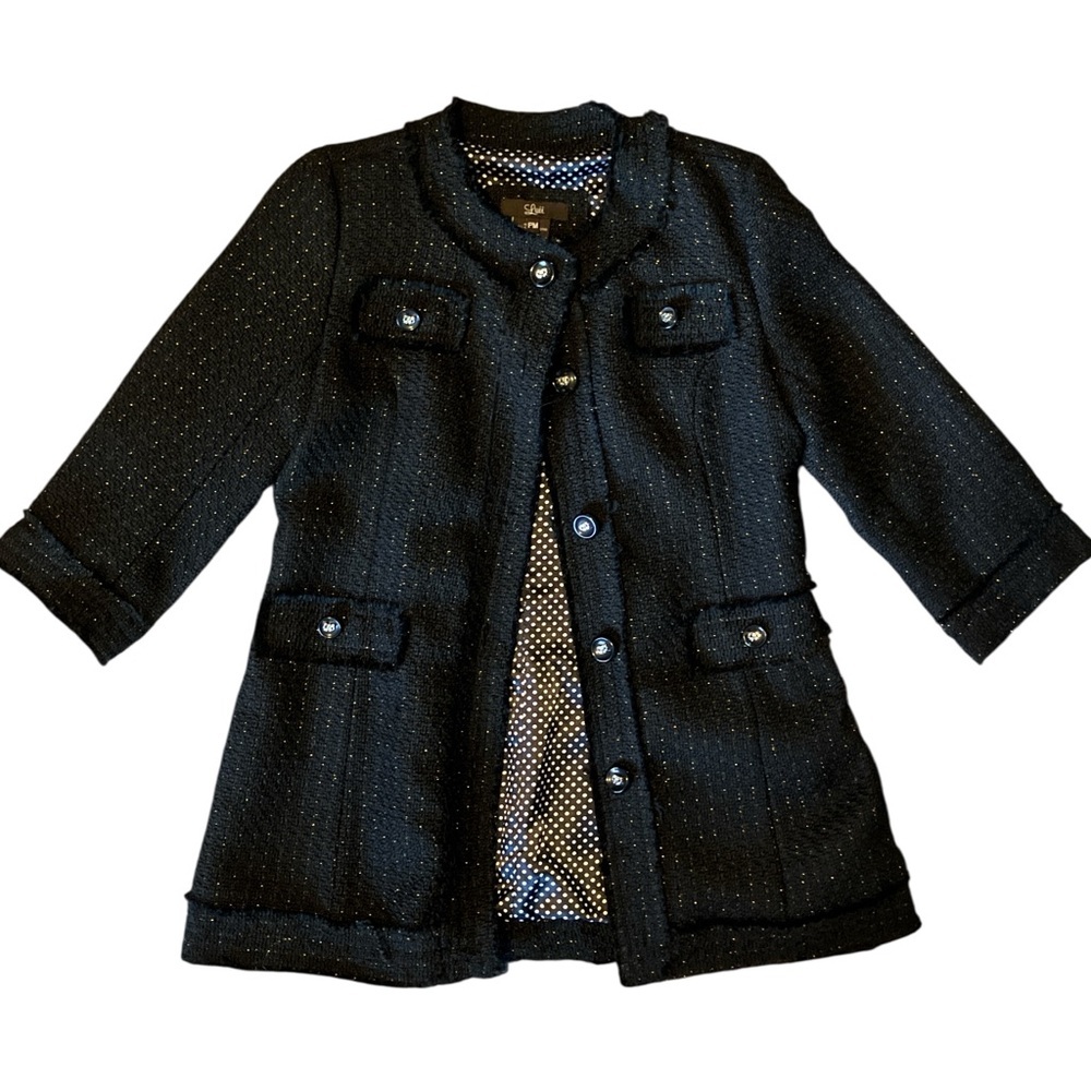 Luii Black Blazer Jacket Structured Silhouette
